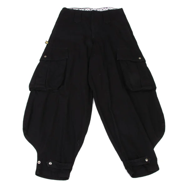 LIMI feu×Toraichi Denim Cargo Pocket Knickerbocker Pants Black 2 K-175662_001