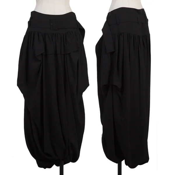 LIMI feu Gather Belted Balloon Skirt Black 2 K-175663_001
