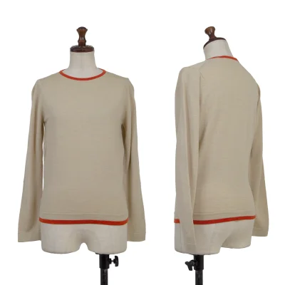 JOHN SMEDLEY Merino Wool Trim Knit