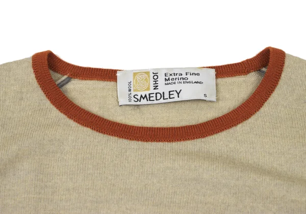 JOHN SMEDLEY Merino Wool Trim Knit Top K-175668_005