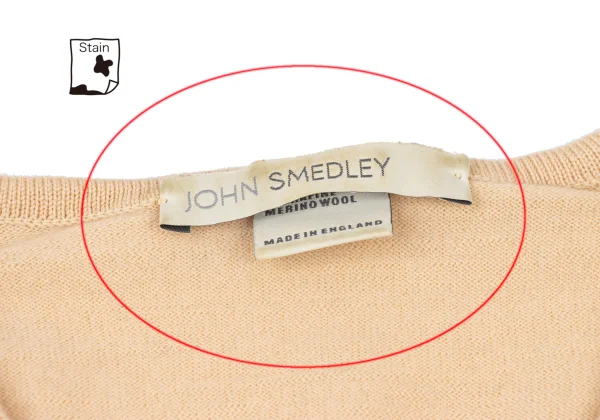 JOHN SMEDLEY Merino Wool Floral Embroidery V-Neck Knit Top K-175669_007