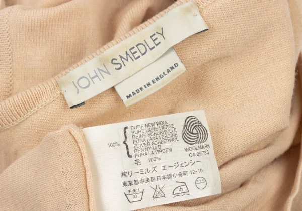 JOHN SMEDLEY Merino Wool Floral Embroidery V-Neck Knit Top K-175669_019
