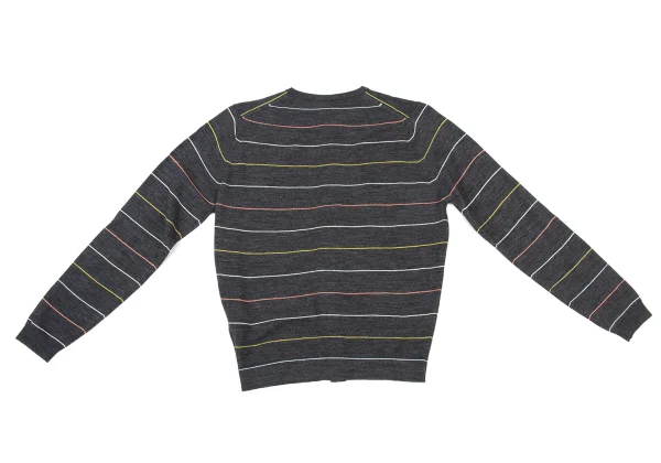 JOHN SMEDLEY Merino Wool Colorful Striped Knit Cardigan K-175670_010