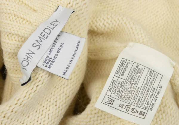 JOHN SMEDLEY Merino Wool Turtleneck Low-gauge Knit Sweater K-175672_012