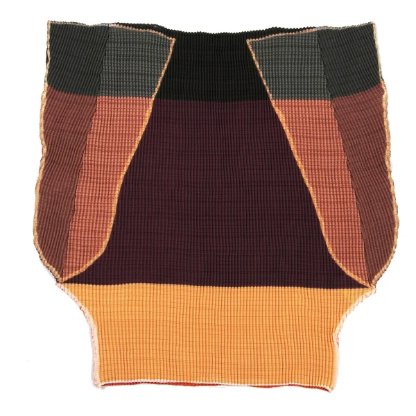 ISSEY MIYAKE Panel Print Woolly Pleated Sleeveless Top K-175676_002