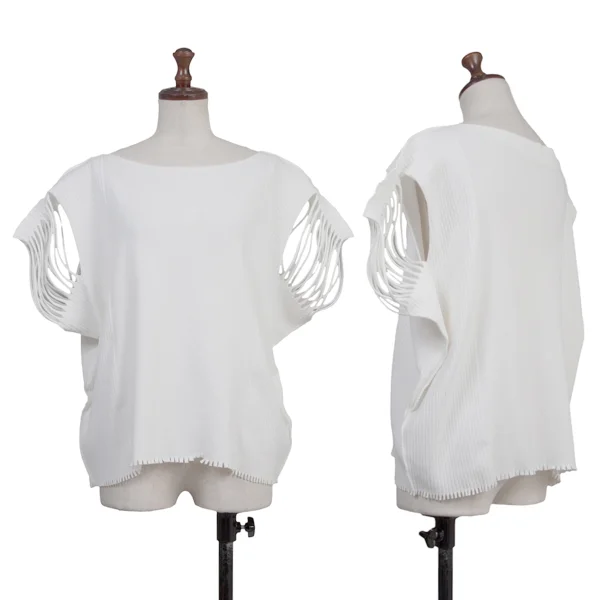 ISSEY MIYAKE A-POC INSIDE Cutting Sleeveless Top White 2 K-175680_001