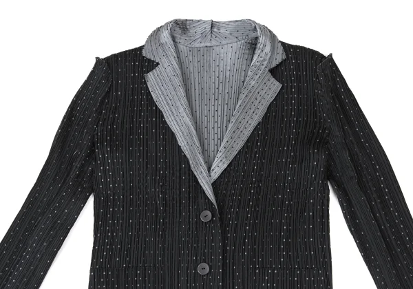 ISSEY MIYAKE FETE Pin Dot Out Seam Pleats Jacket K-175682_003
