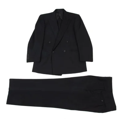 Burberrys' Wool Double Jacket & Tuck Pants