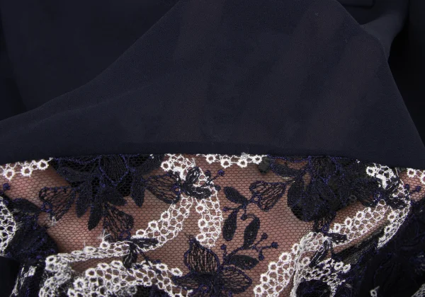 JUNYA WATANABE COMME des GARCONS Floral Lace Switching Blouse K-175698_010