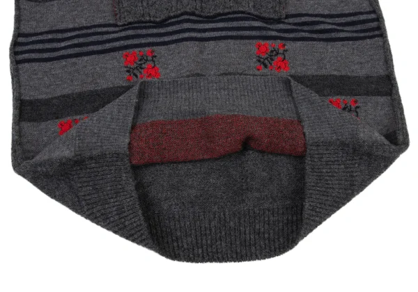 tricot COMME des GARCONS Floral Jacquard Stripe Knit Sweater K-175702_009