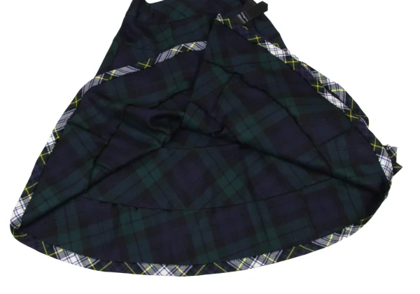 tricot COMME des GARCONS Check Spiral Switching Wrap Skirt K-175703_007