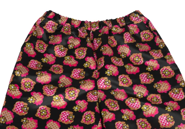tricot COMME des GARCONS Floral Check Printed Poly Pants K-175704_002