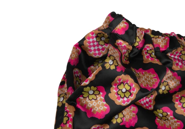 tricot COMME des GARCONS Floral Check Printed Poly Pants K-175704_003