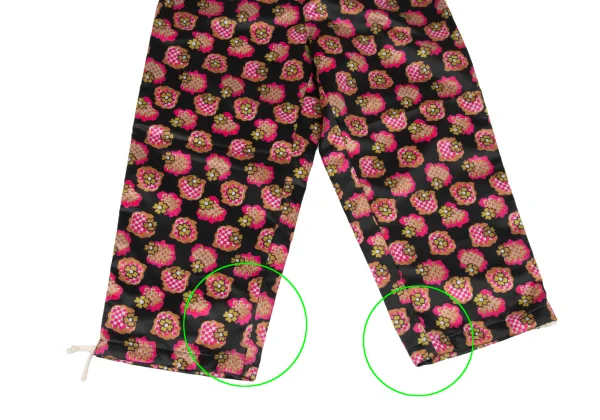 tricot COMME des GARCONS Floral Check Printed Poly Pants K-175704_005