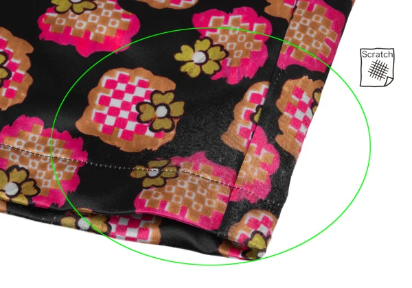 tricot COMME des GARCONS Floral Check Printed Poly Pants K-175704_006
