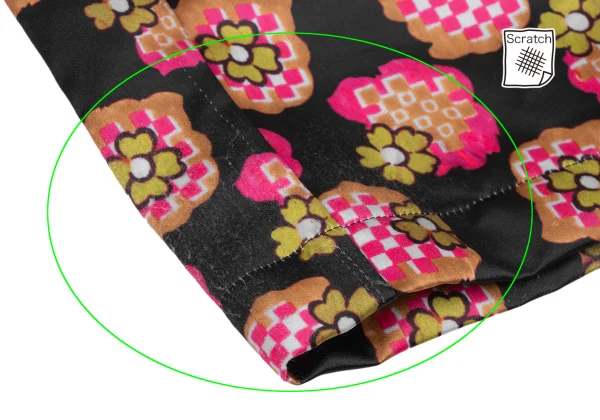 tricot COMME des GARCONS Floral Check Printed Poly Pants K-175704_007