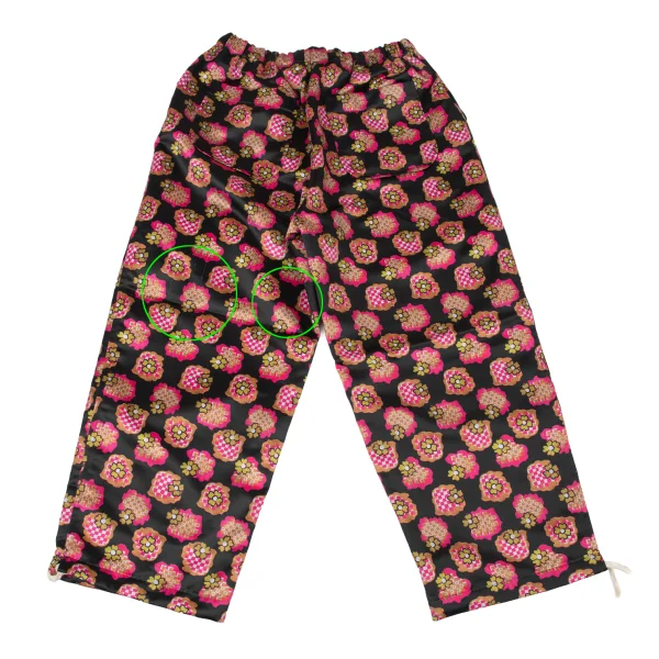 tricot COMME des GARCONS Floral Check Printed Poly Pants K-175704_010