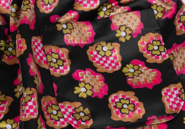 tricot COMME des GARCONS Floral Check Printed Poly Pants K-175704_013