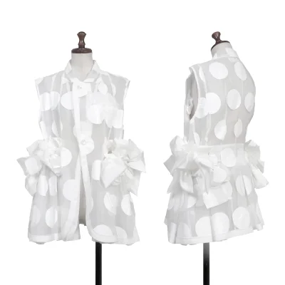 tao Side Ribbon Dot Sheer Poly Vest