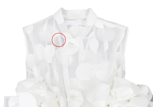 tao Side Ribbon Dot Sheer Poly Vest K-175705_003