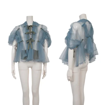 tao Dyed Gather Mesh Blouse