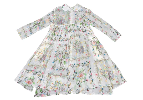 tao Floral Puff Print Sheer Shirt Dress K-175707_002