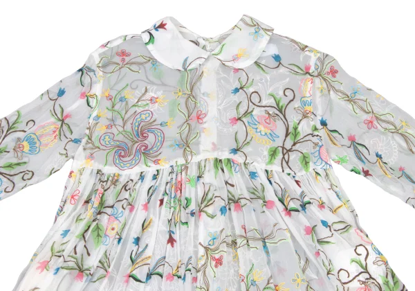 tao Floral Puff Print Sheer Shirt Dress K-175707_003