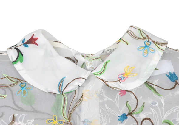 tao Floral Puff Print Sheer Shirt Dress K-175707_004