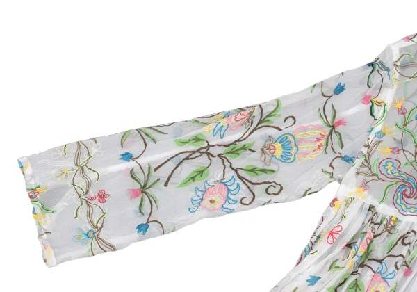 tao Floral Puff Print Sheer Shirt Dress K-175707_005