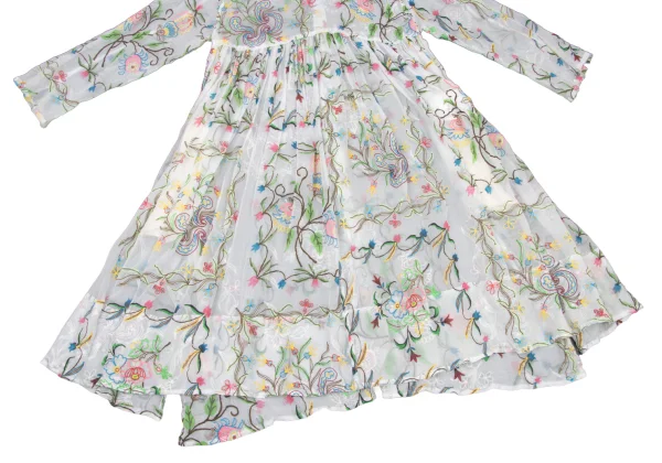 tao Floral Puff Print Sheer Shirt Dress K-175707_008