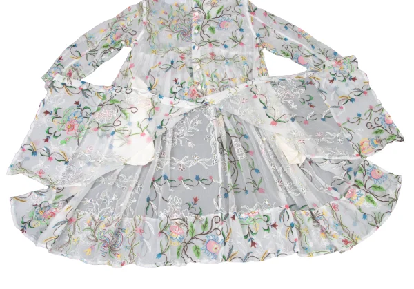 tao Floral Puff Print Sheer Shirt Dress K-175707_013