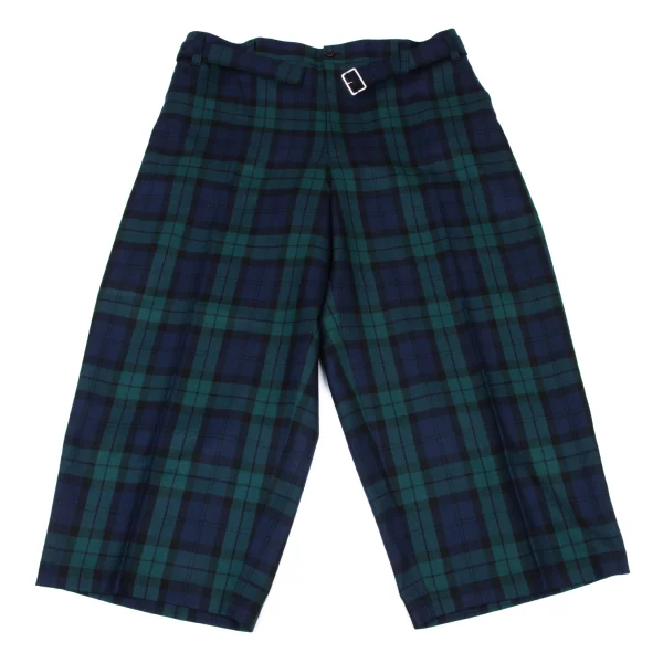 tao Wool Checker Wide Pants Green,Navy,Black S K-175709_001