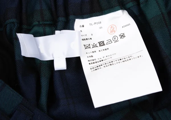 tao Wool Checker Wide Pants K-175709_013