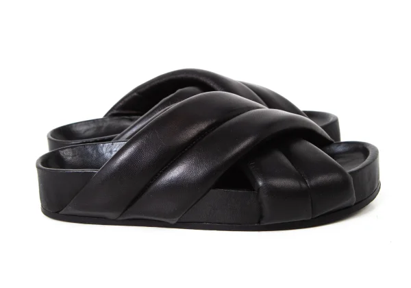 JIL SANDER Padding Leather Strap Sandal K-175712_005