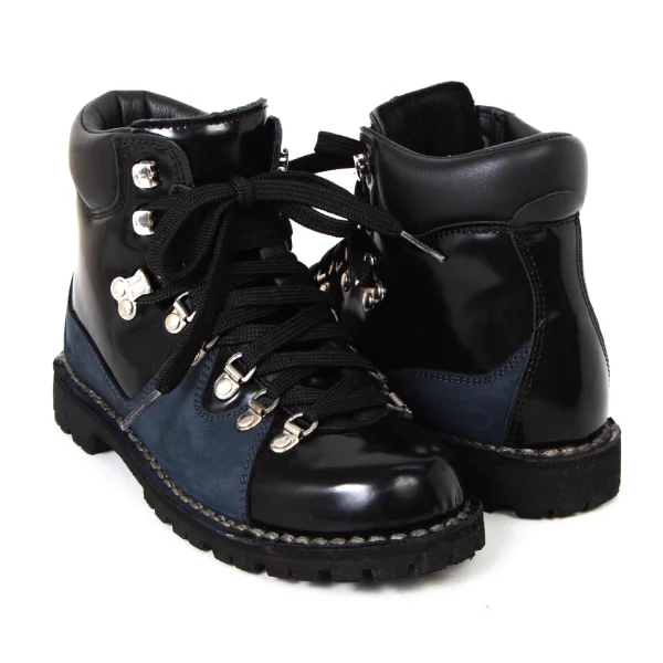 DIEMME for CECILIE BAHNSEN Leather Trekking Boots Black 36 K-175713_001