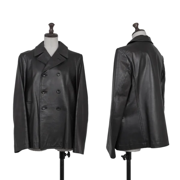 robe de chambre COMME des GARCONS Cowhide Double Breasted Jacket Black M K-175715_001