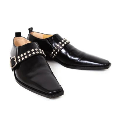 COMME des GARCONS Studs Belted Leather Shoes