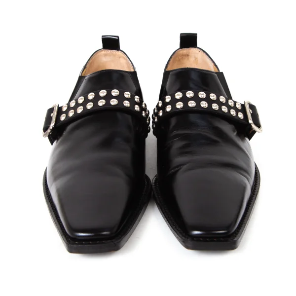 COMME des GARCONS Studs Belted Leather Shoes K-175717_002
