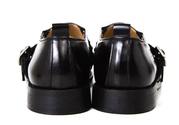 COMME des GARCONS Studs Belted Leather Shoes K-175717_004