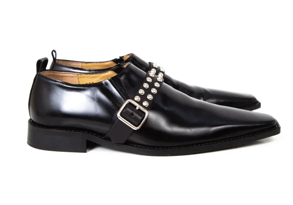 COMME des GARCONS Studs Belted Leather Shoes K-175717_005
