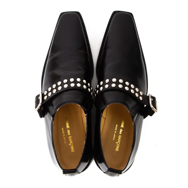 COMME des GARCONS Studs Belted Leather Shoes K-175717_008