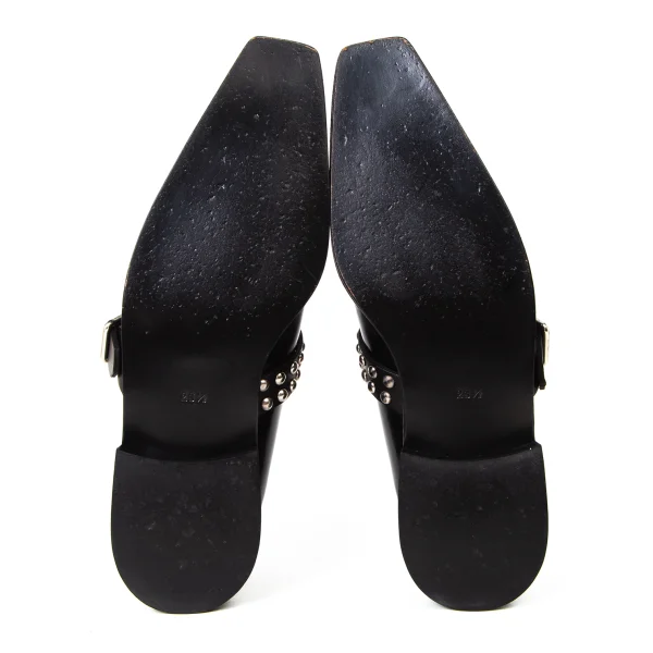 COMME des GARCONS Studs Belted Leather Shoes K-175717_011
