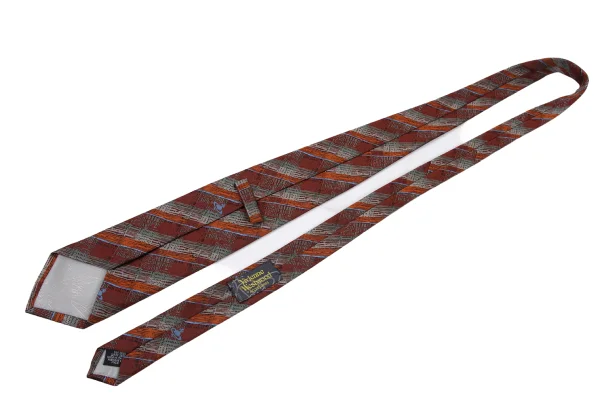 VivienneWestwood ACCESSORIES Graphic Check Tie K-175719_004