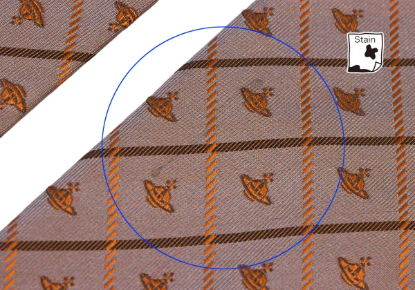 VivienneWestwood ACCESSORIES Orb Check Tie K-175721_003
