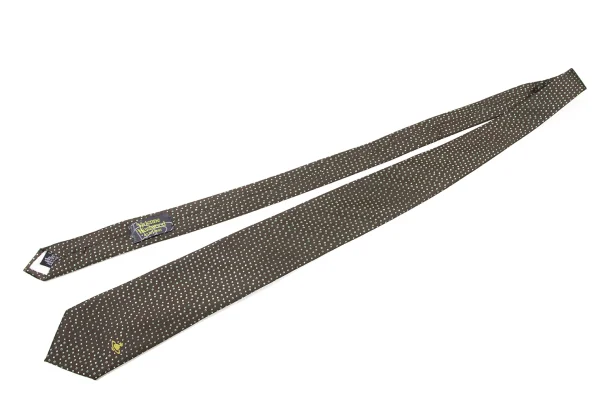 VivienneWestwood ACCESSORIES Orb Design Pin Dot Silk Tie K-175733_002