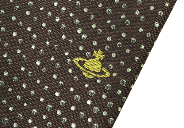 VivienneWestwood ACCESSORIES Orb Design Pin Dot Silk Tie K-175733_004