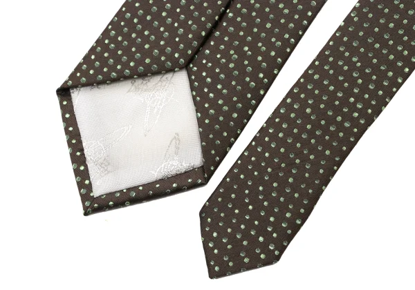 VivienneWestwood ACCESSORIES Orb Design Pin Dot Silk Tie K-175733_006