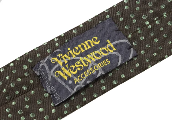 VivienneWestwood ACCESSORIES Orb Design Pin Dot Silk Tie K-175733_008