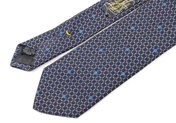 VivienneWestwood ACCESSORIES Geometric Orb Design Silk Tie K-175734_003