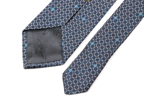 VivienneWestwood ACCESSORIES Geometric Orb Design Silk Tie K-175734_006